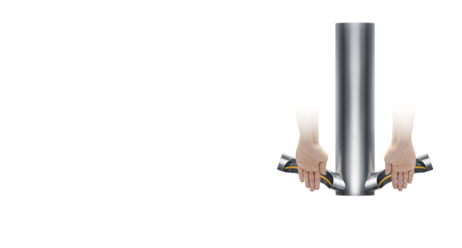 戴森 Airblade™ 9kJ 干手器，快速、节能并配有HEPA高效过滤装置的干手器